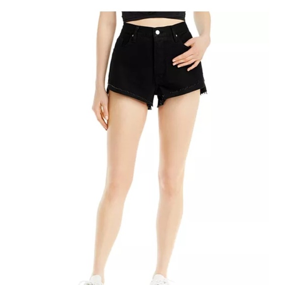 Frame Frayed Cut Off Jean Shorts - Picture 1 of 7